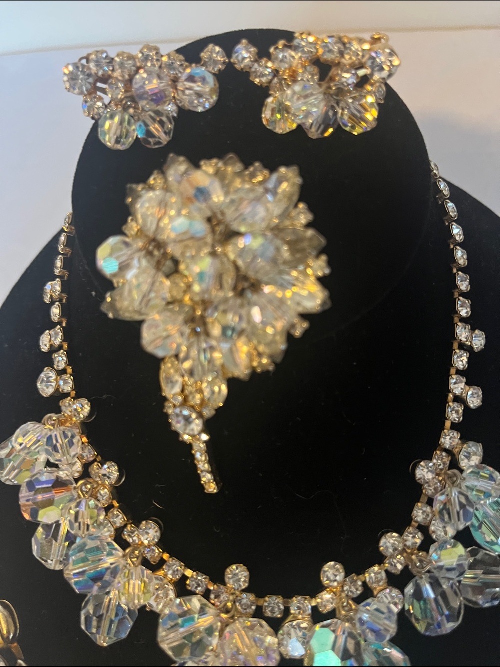 Juliana  cha cha Crystal Necklace and Bracelet Set - Clear - Picture 3 of 6
